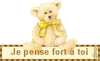 Gif animé je pense à toi ours
